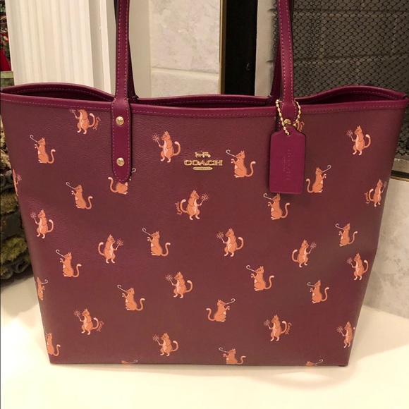Coach tote bag cat Clearance
